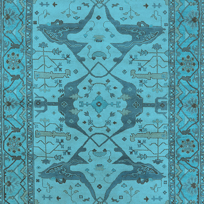Oriental Light Blue Industrial Rug, urb1637lblu