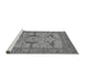 Sideview of Machine Washable Oriental Gray Industrial Rug, wshurb1637gry