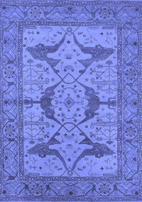 Oriental Blue Industrial Rug, urb1637blu