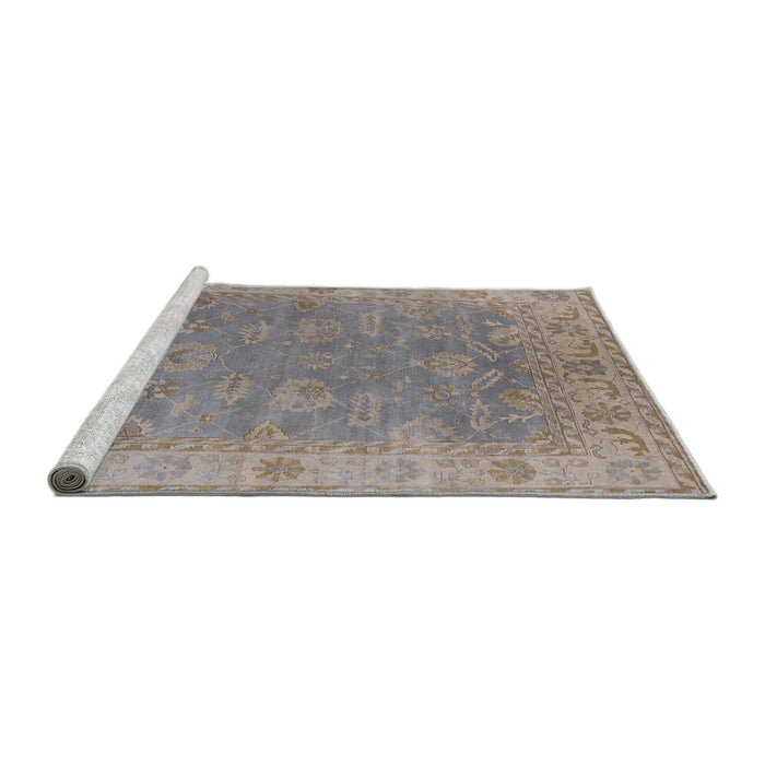 Sideview of Machine Washable Industrial Modern Rose Dust Purple Rug, wshurb1638