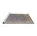 Sideview of Machine Washable Industrial Modern Rose Dust Purple Rug, wshurb1638