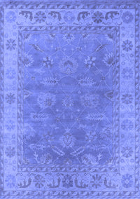 Oriental Blue Industrial Rug, urb1638blu