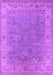 Machine Washable Oriental Purple Industrial Area Rugs, wshurb1638pur