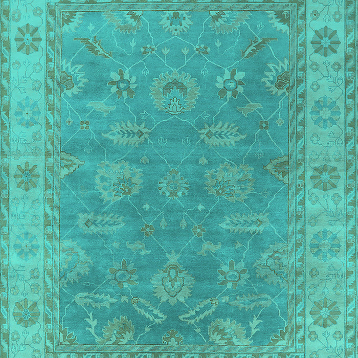 Oriental Turquoise Industrial Rug, urb1638turq