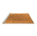 Sideview of Machine Washable Oriental Orange Industrial Area Rugs, wshurb1638org