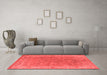 Industrial Red Washable Rugs