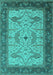 Oriental Turquoise Industrial Rug, urb1639turq