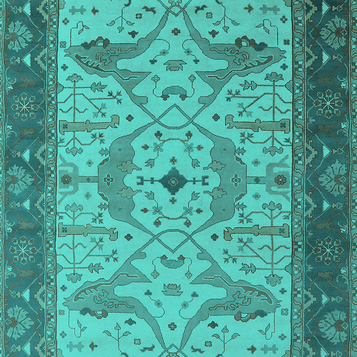 Oriental Turquoise Industrial Rug, urb1639turq