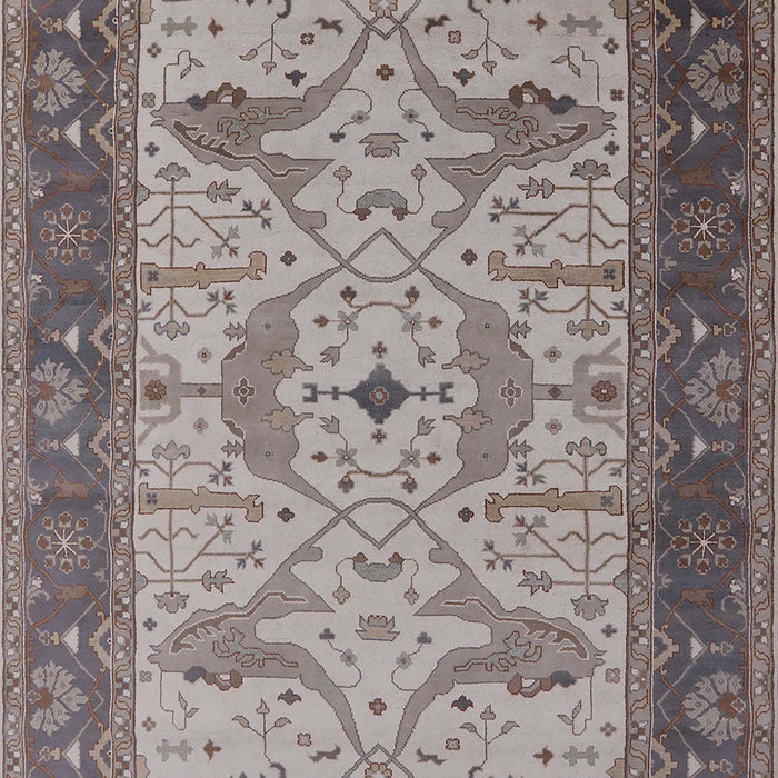 Mid-Century Modern Rosy Brown Pink Oriental Rug, urb1639