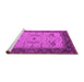 Sideview of Machine Washable Oriental Pink Industrial Rug, wshurb1639pnk