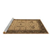 Sideview of Machine Washable Oriental Brown Industrial Rug, wshurb1639brn