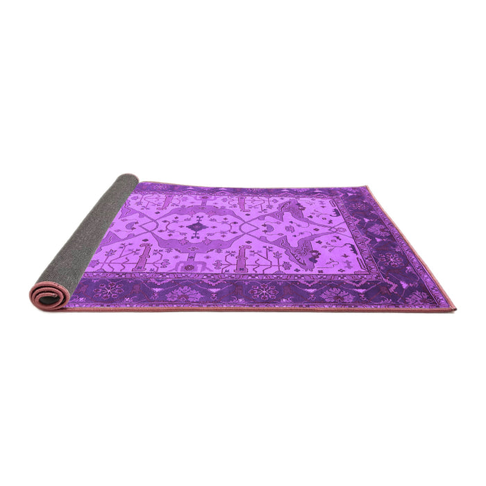 Sideview of Oriental Purple Industrial Rug, urb1639pur