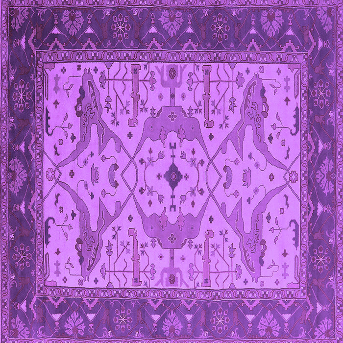Square Oriental Purple Industrial Rug, urb1639pur