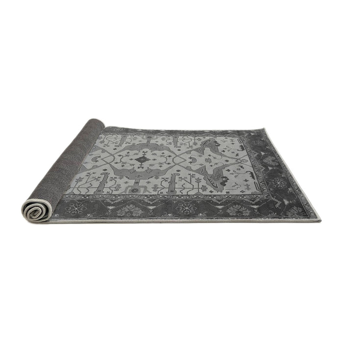Sideview of Oriental Gray Industrial Rug, urb1639gry