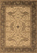 Machine Washable Oriental Brown Industrial Rug, wshurb1639brn