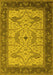 Oriental Yellow Industrial Rug, urb1639yw