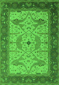 Oriental Green Industrial Rug, urb1639grn