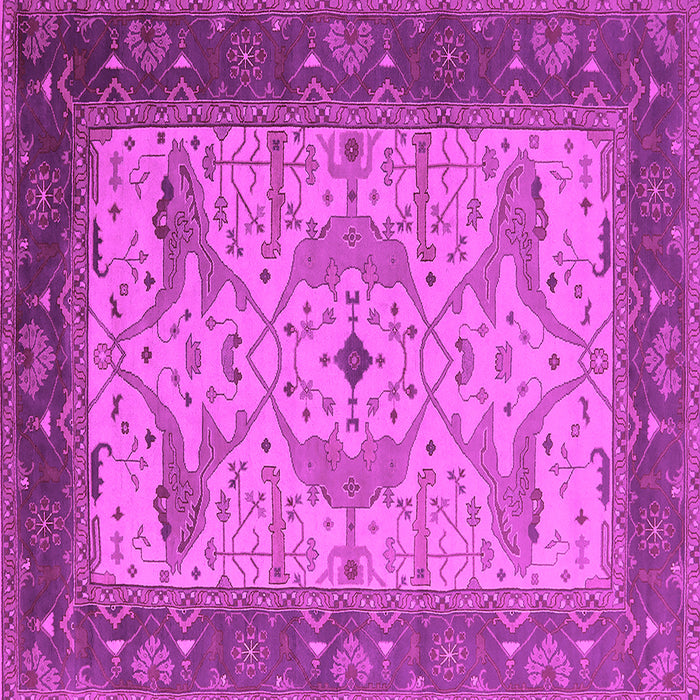 Square Oriental Pink Industrial Rug, urb1639pnk
