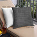 Front View of Mid-Century Modern Urban Square Charcoal Black Throw Pillow, 18 inch by 18 inch, pwurb163