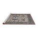 Sideview of Machine Washable Industrial Modern Rosy Brown Pink Rug, wshurb1640