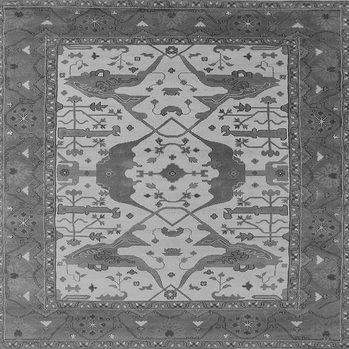 Square Oriental Gray Industrial Rug, urb1640gry