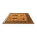 Sideview of Machine Washable Oriental Orange Industrial Area Rugs, wshurb1640org