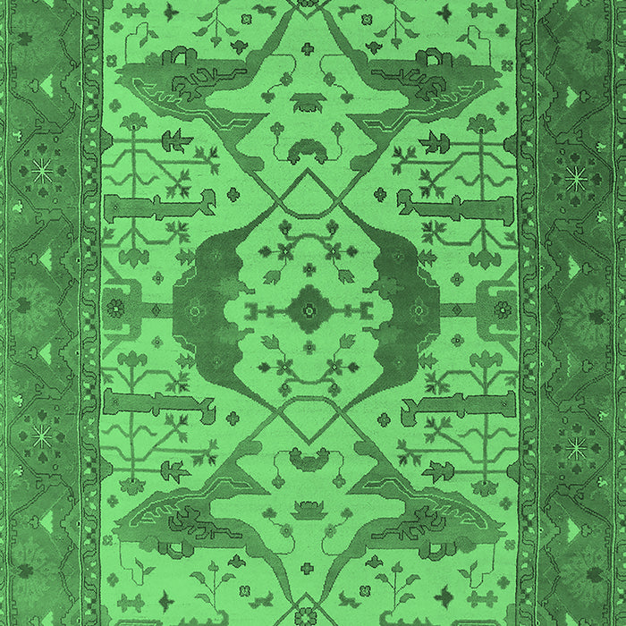 Oriental Emerald Green Industrial Rug, urb1640emgrn