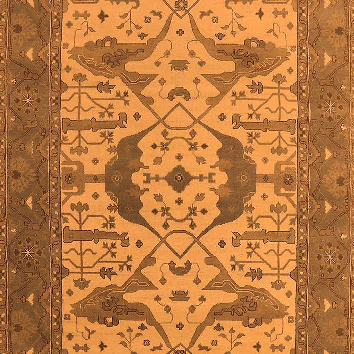 Machine Washable Oriental Orange Industrial Area Rugs, wshurb1640org