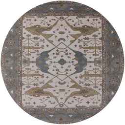 Round Machine Washable Industrial Modern Rosy Brown Pink Rug, wshurb1640