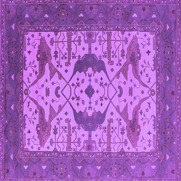 Square Oriental Purple Industrial Rug, urb1640pur
