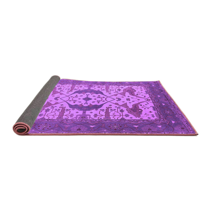 Sideview of Oriental Purple Industrial Rug, urb1640pur