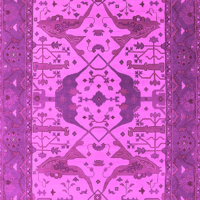 Machine Washable Oriental Pink Industrial Rug, wshurb1640pnk