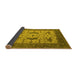 Sideview of Oriental Yellow Industrial Rug, urb1640yw