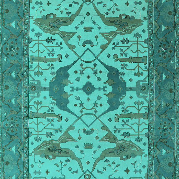 Oriental Turquoise Industrial Rug, urb1640turq