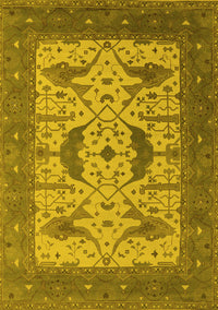 Oriental Yellow Industrial Rug, urb1640yw