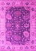 Machine Washable Oriental Pink Industrial Rug, wshurb1641pnk