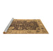 Sideview of Machine Washable Oriental Brown Industrial Rug, wshurb1641brn