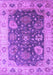 Machine Washable Oriental Purple Industrial Area Rugs, wshurb1641pur