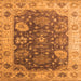 Square Oriental Orange Industrial Rug, urb1641org