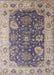 Mid-Century Modern Purple Oriental Rug, urb1641