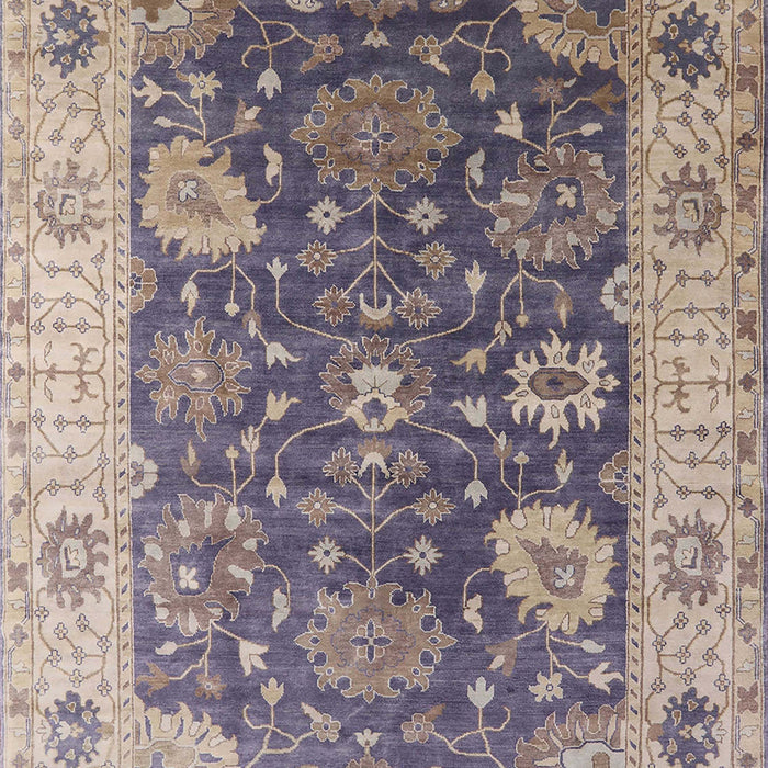 Mid-Century Modern Purple Oriental Rug, urb1641