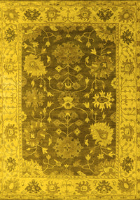 Oriental Yellow Industrial Rug, urb1641yw