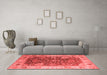 Industrial Red Washable Rugs