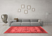 Industrial Red Washable Rugs