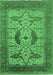 Oriental Emerald Green Industrial Rug, urb1642emgrn