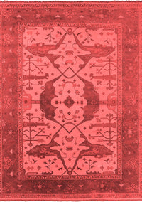 Oriental Red Industrial Rug, urb1642red