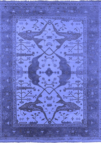 Oriental Blue Industrial Rug, urb1642blu