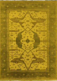 Oriental Yellow Industrial Rug, urb1642yw