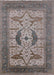 Mid-Century Modern Rosy Brown Pink Oriental Rug, urb1642