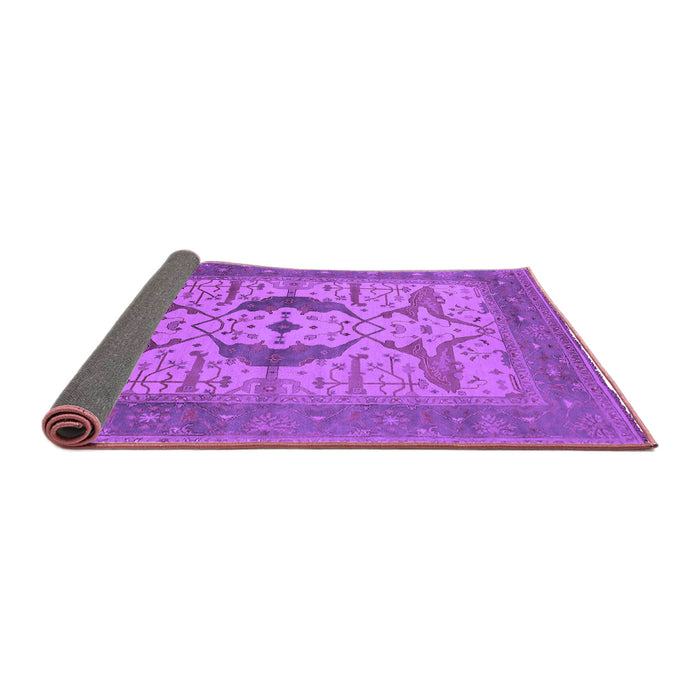 Sideview of Oriental Purple Industrial Rug, urb1642pur